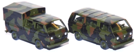 VW T3 Bus und Pritsche DoKa - Militär - Set 2 Stück