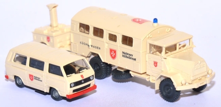 MAN 630 L 2A mit Feldküche + VW T3 Bus Malteser Hilfsdienst