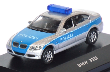 BMW 330i Polizei blau