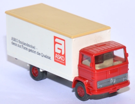 Mercedes-​Benz LP 1317 Koffer-​LKW ASKO Finnland Möbel rot