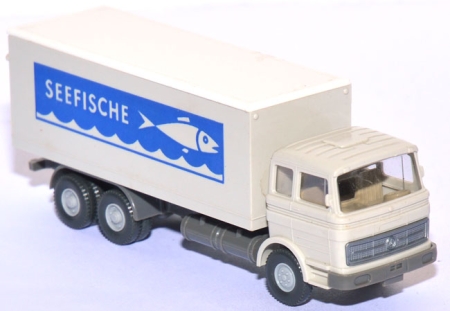 Mercedes-​Benz LP 2232 Koffer-​LKW Seefische grauweiß