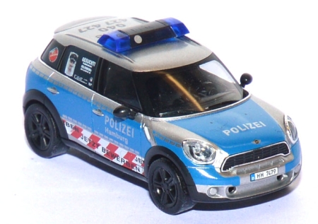 Mini Cooper Countryman Polizei Hamburg blau