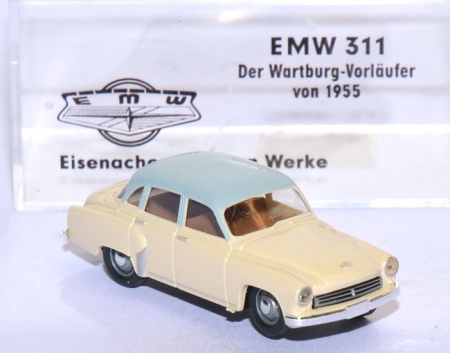 EMW 311 (Wartburg) 1955 - Vorläufer des Wartburg cremeweiß