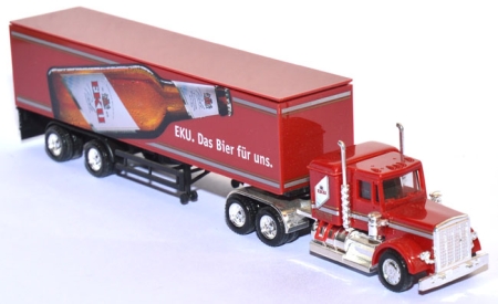 Kenworth Koffersattelzug EKU. Das Bier für uns.