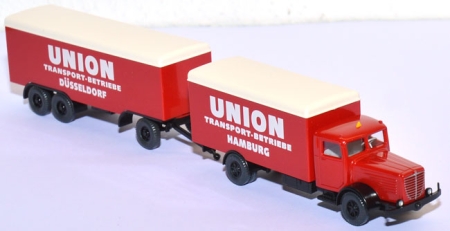 Büssing 8000 Kofferlastzug Union Transport-​​​​Betriebe