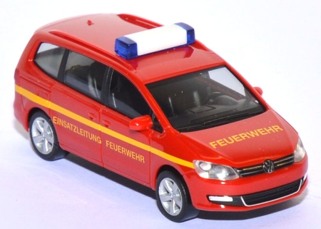 VW Sharan Einsatzleitung Feuerwehr rot