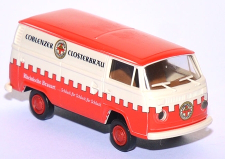 VW T2 Kasten Coblenzer Closterbräu rot