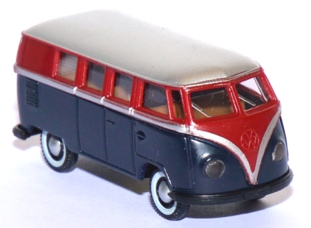 VW T1 Bus rubinrot / dunkelblau