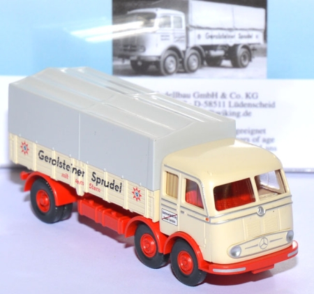 Mercedes-​Benz L LP 333 Pullman Pritschen-​LKW Gerolsteiner Sprudel