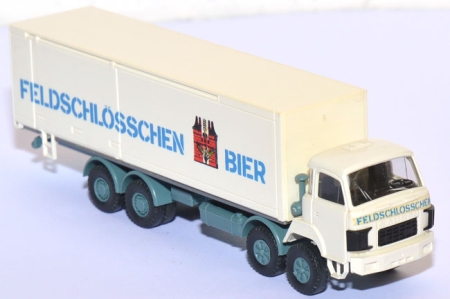 Saurer D 290/330 Getränkekoffer-​LKW 4-​Achser Feldschlösschen Bier