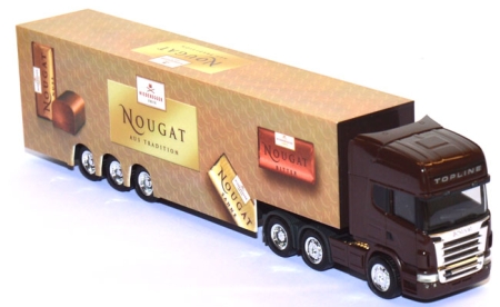 Scania R 620 Topline Koffersattelzug Niederegger Nougat