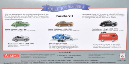 Porsche 911 Kollektion Historica