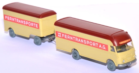 Mercedes-​Benz LPS 312 Pullman Ackermann Möbelkofferlastzug Ferntransporte