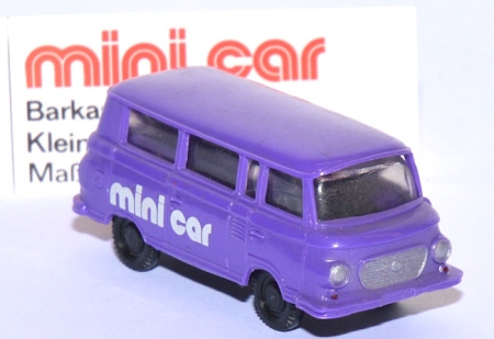 Barkas B 1000 Kleinbus mini car lila