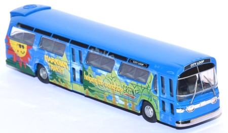 Amerikanischer Bus GMC Fishbowl Markham blau 44531
