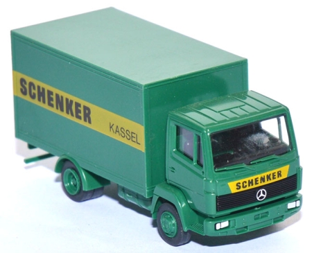 Mercedes-​Benz 814 Koffer-​LKW Schenker Kassel grün