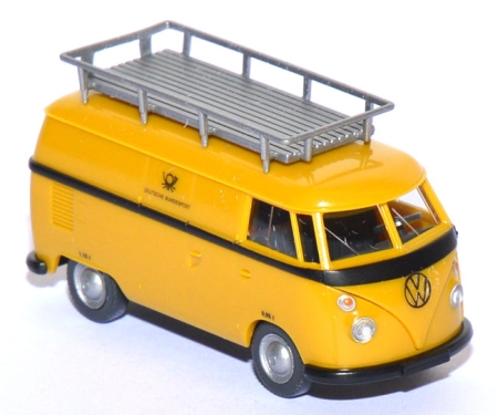 VW T1 Kasten mit Dachgepäckträger Post honiggelb