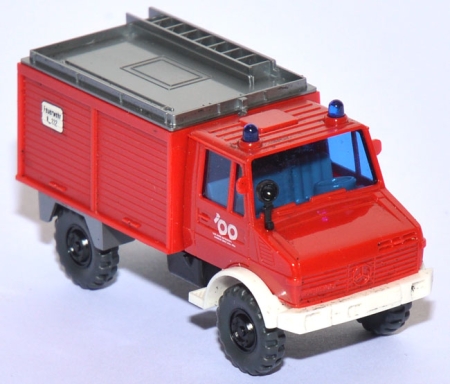 Mercedes-​​Benz Unimog U 1300 L TLF 8/18 Feuerwehr - 100 Jahre Automobil rot