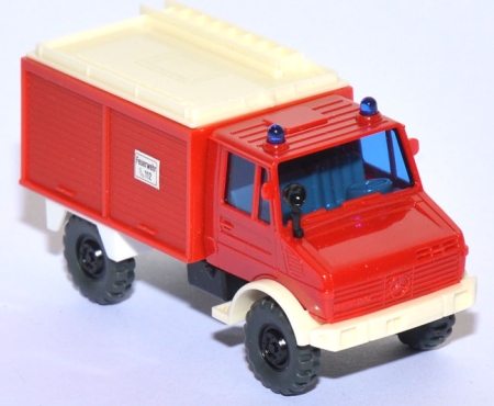 Mercedes-​​​​Benz Unimog U 1300 L TLF 8/18 Feuerwehr rot