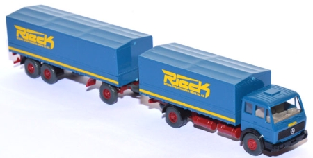 Mercedes-​​Benz NG 1632 Pritschenlastzug Rieck capriblau