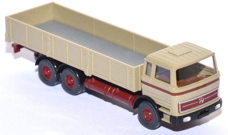 Mercedes-​Benz LP 2223 Hochpritschen-​LKW olivgrau