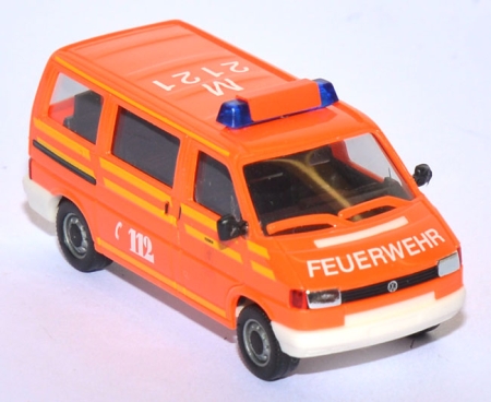 VW T4 Bus ELW Feuerwehr München leuchtrot