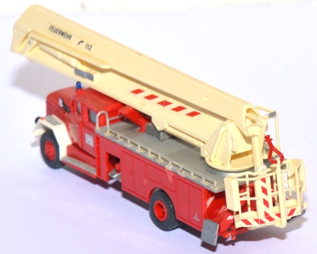 Magirus F 200D 16 Gelenkbühne Feuerwehr rot