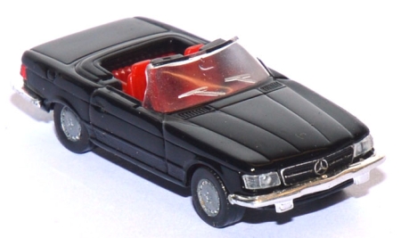 Mercedes-Benz 280 SL Cabrio offen schwarz