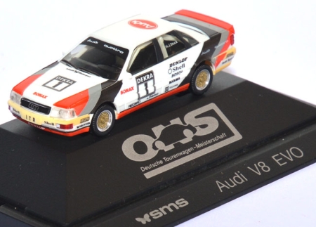 Audi V8 Evolution SMS Hans-​Joachim Stuck DTM 1991 #1 weiß