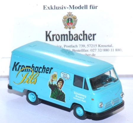 Borgward B 611 Kasten Krombacher adriablau