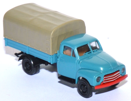 Opel Blitz 1952 Langhauber Pritschen-​LKW blau