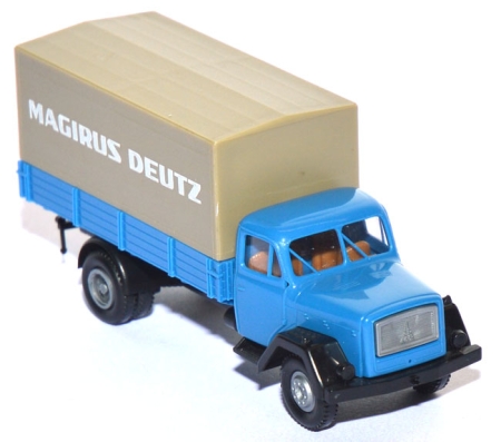 Magirus Mercur Eckhauber Pritschen-​LKW blau