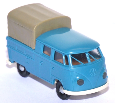 VW T1 Doka Pritsche mit Plane blau