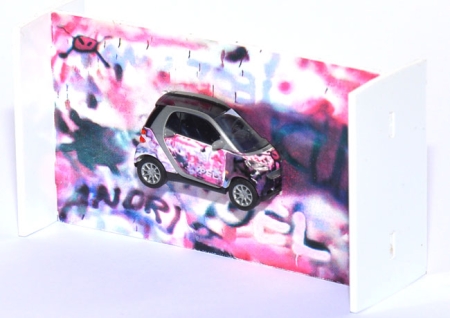Smart Fortwo Puzzle-Smart pink skull 46117