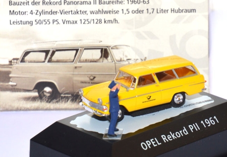 Opel Rekord P2 Caravan Post DBP - Weihnachtspost