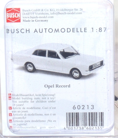 Bausatz Opel Rekord C weiß 60213