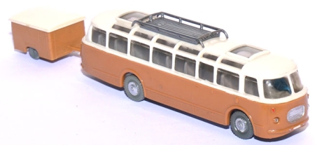 Skoda Bus S 706 RTO Lux Reisebus + Anhänger ockerbraun