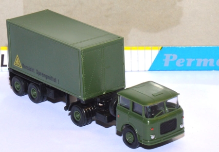 Skoda S 706 RT Sattelzug Container 20 ft Sprengmittel Militär