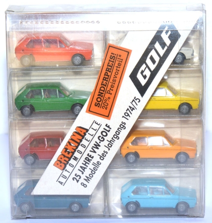 Set 25 Jahre VW-Golf 1 - 8 Modelle