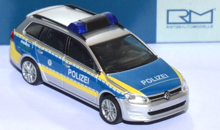 VW Golf 7 Variant Polizei Sachsen blau