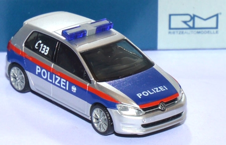 VW Golf 7 Polizei AT blau
