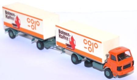 Saurer D290/330 Kofferlastzug coop Bohnen-​Kaffee