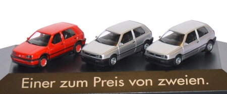 Set Einer zum Preis von zweien. VW Golf