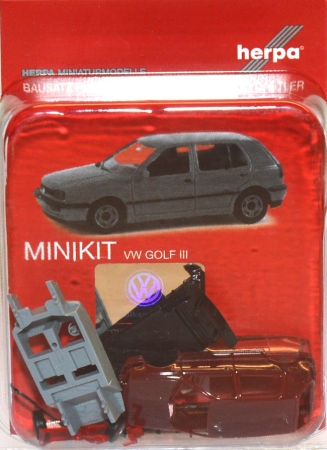 VW Golf 3 4türig weinrot Mi­ni­kit