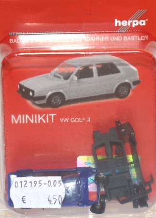 VW Golf 2 4türig blau Minikit