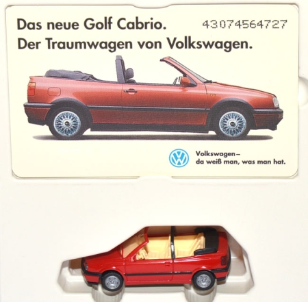 VW Golf 3 Cabrio mit Telefonkarte
