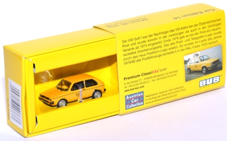 VW Golf 1 2türig Post Österreich gelb