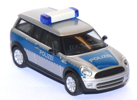 Mini Cooper Clubman Polizei blau