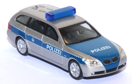 BMW 5er Touring Bundespolizei blau