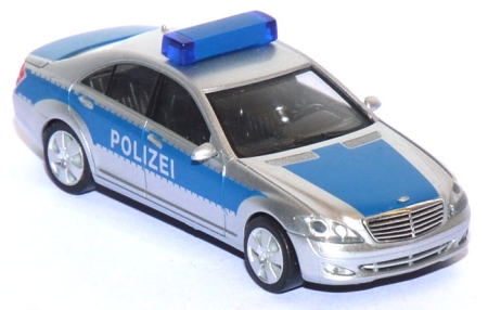 Mercedes-Benz S-Klasse Polizei Werttransportbegleitung blau